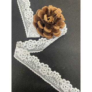 1m ren thun co giãn , lưới thêu hoa khổ 2.5 cm