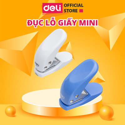 Kìm Bấm Đục Lỗ Giấy Mini Dụng Cụ Bấm Lỗ Giấy Làm Sổ Còng Planner Bullet Journal - Màu Ngẫu Nhiên