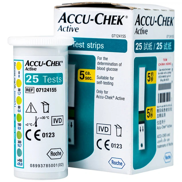 Que thử đường huyết Accu-Chek Active 25