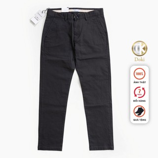 Quần Kaki Nam Cao Cấp Ghi đậm KC, Quần Kaki Túi Chéo Chất Vải Co Giãn Thoải Mái, Sang trọng lịch sự trẻ trung - DOKI