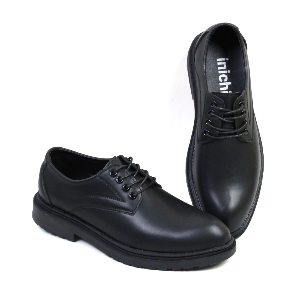 Giày công sở derby da thời trang INICHI G1220 đế cao su 2 tầng có may đế