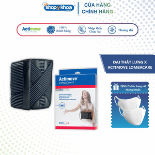 Đai Lưng Cao Cấp Actimove LombacareX, Màu Đen. Nhập Khẩu Châu Âu