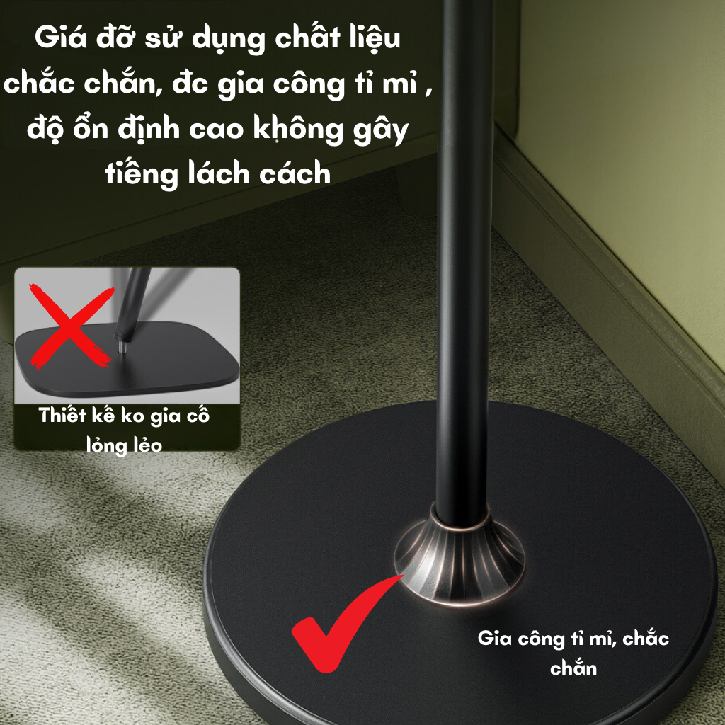 Giá đỡ Điện thoại cao cấp xoay 360 L0X3 HULAKO livestream,quay chụp sản phẩm,hỗ trợ làm vlog,quay nấu ăn, review, selfie | BigBuy360 - bigbuy360.vn