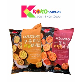 Snack bánh mì vị bơ tỏi và pizza Samlip Hàn Quốc bịch 120g