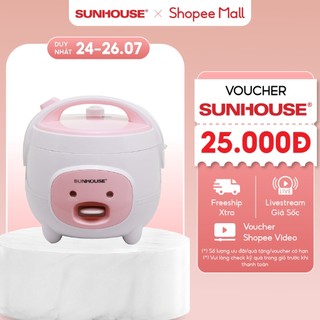 [Mã ELBSJBP03 giảm 12% đơn 500K] Nồi cơm điện mini SUNHOUSE 1.2L SHD8217W