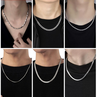 Dây Chuyền Nam Titan Không Gỉ Kin Accessories Vòng Cổ Thép Mặt Hình Thoi Đơn Giản Phong Cách Hàn Quốc Nhiều Mẫu Mã