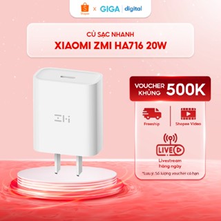 Củ sạc nhanh Xiaomi ZMI HA716 20W cổng sạc Type-C