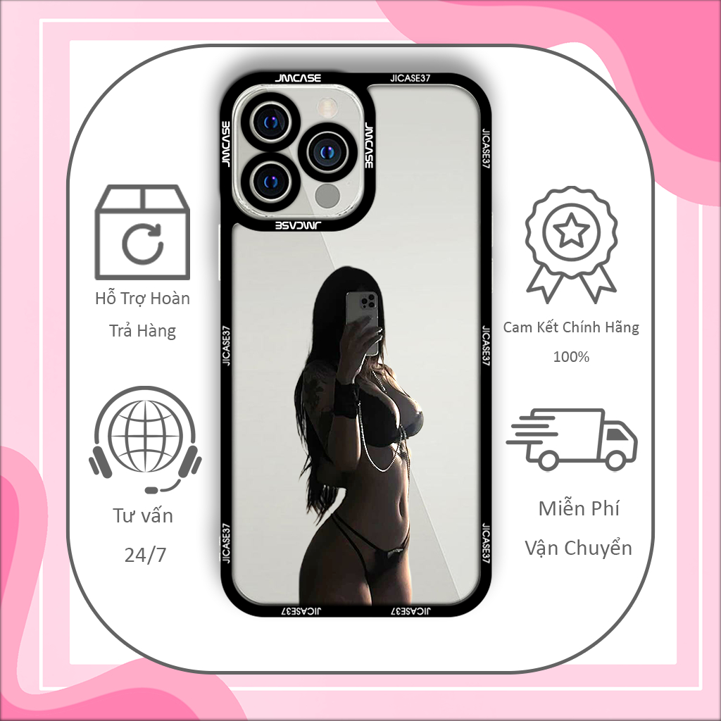 Ốp lưng iPhone silicone cao cấp jicase Hương tịt Khúc Thị Hương sexy cho iPhone