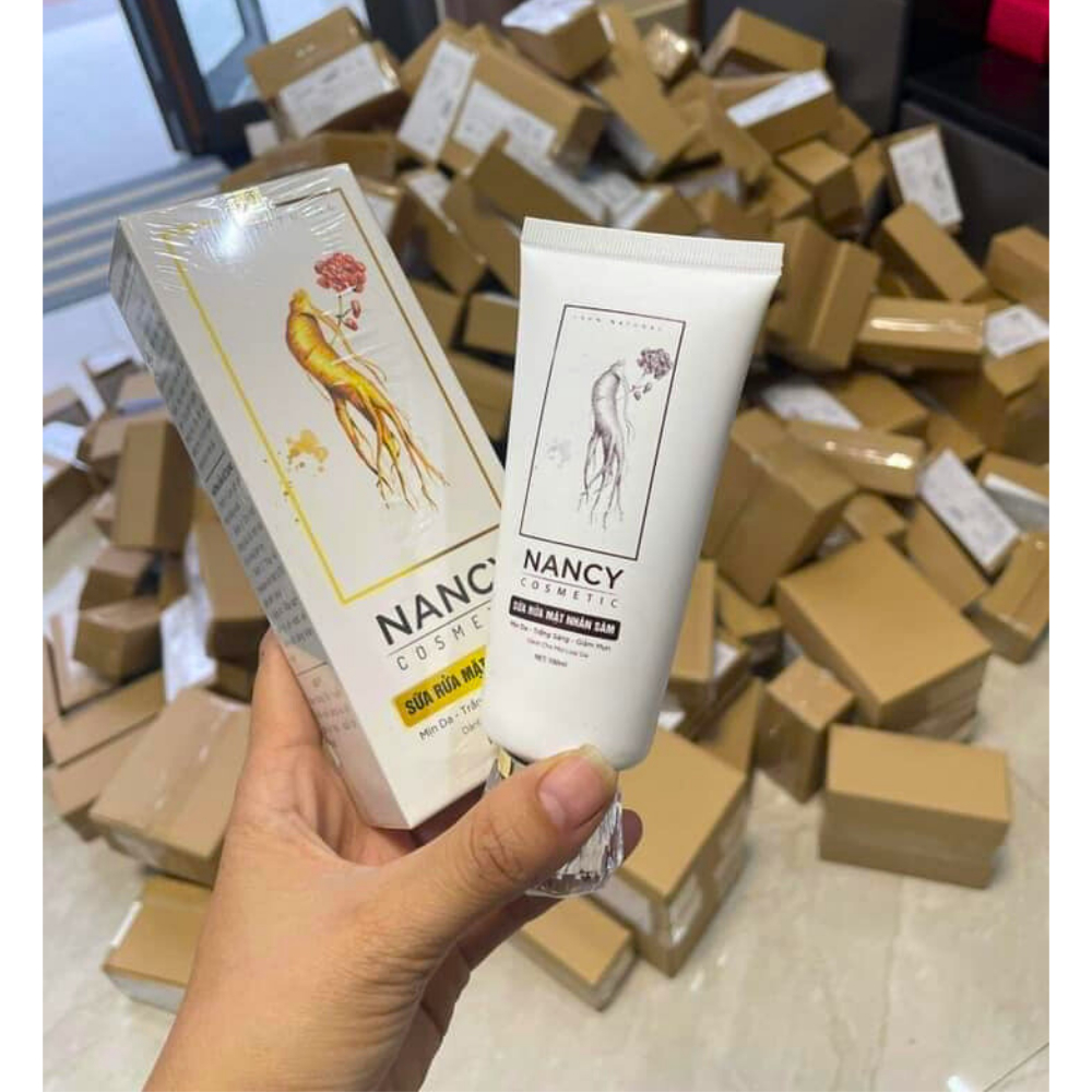 Sữa rửa mặt nhân sâm NANCY - Sữa rửa mặt NANCY giúp trắng da, giảm mụn, kiểm soát dầu, giảm lão hoá - YOUNG BEAUTY