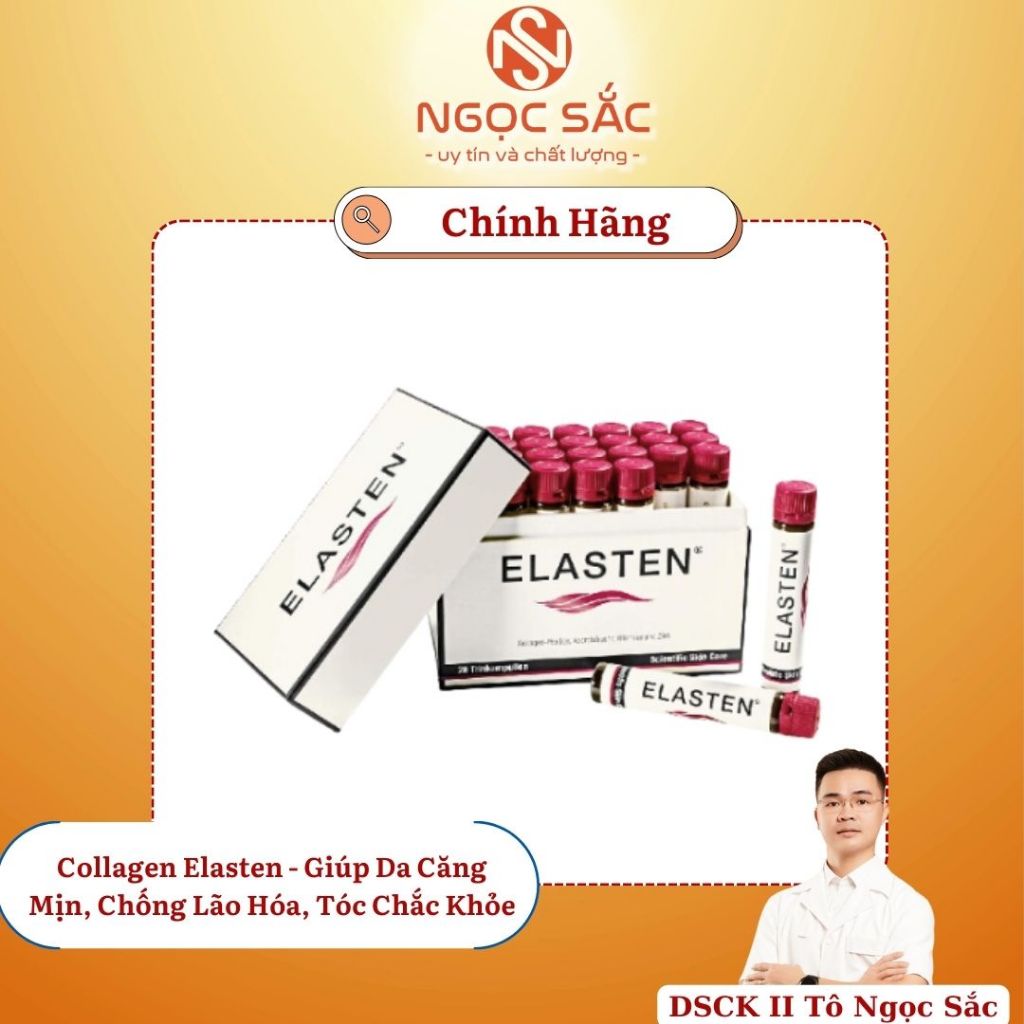 [Chính Hãng] Collagen Elasten - Giúp Da Căng Mịn, Chống Lão Hóa, Tóc Chắc Khỏe, NGỌC SẮC