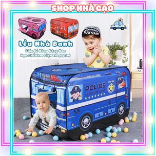 Lều đồ chơi cỡ lớn cho bé lều ô tô nhà banh đa chức năng có thể làm đồ chơi trong nhà và ngoài sân vườn