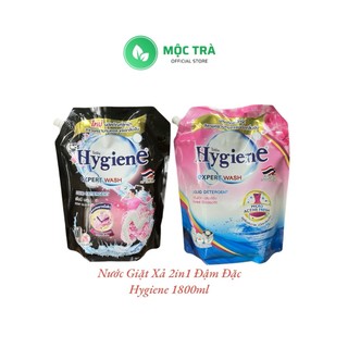 Hcm - nước giặt xả đậm đặc 2in1 hygiene thái lan 1800ml - npp mộc trà