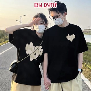  Áo thun cặp BY.DUNI nam nữ form rộng Local Brand unisex áo cặp quà tặng bạn thân cotton TYM LÔNG VŨ FULL BOX 