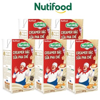 Combo 05 Hộp 380G Creamer Sữa Đặc Pha Chế NUTIMILK - NUTIFOOD SHOP