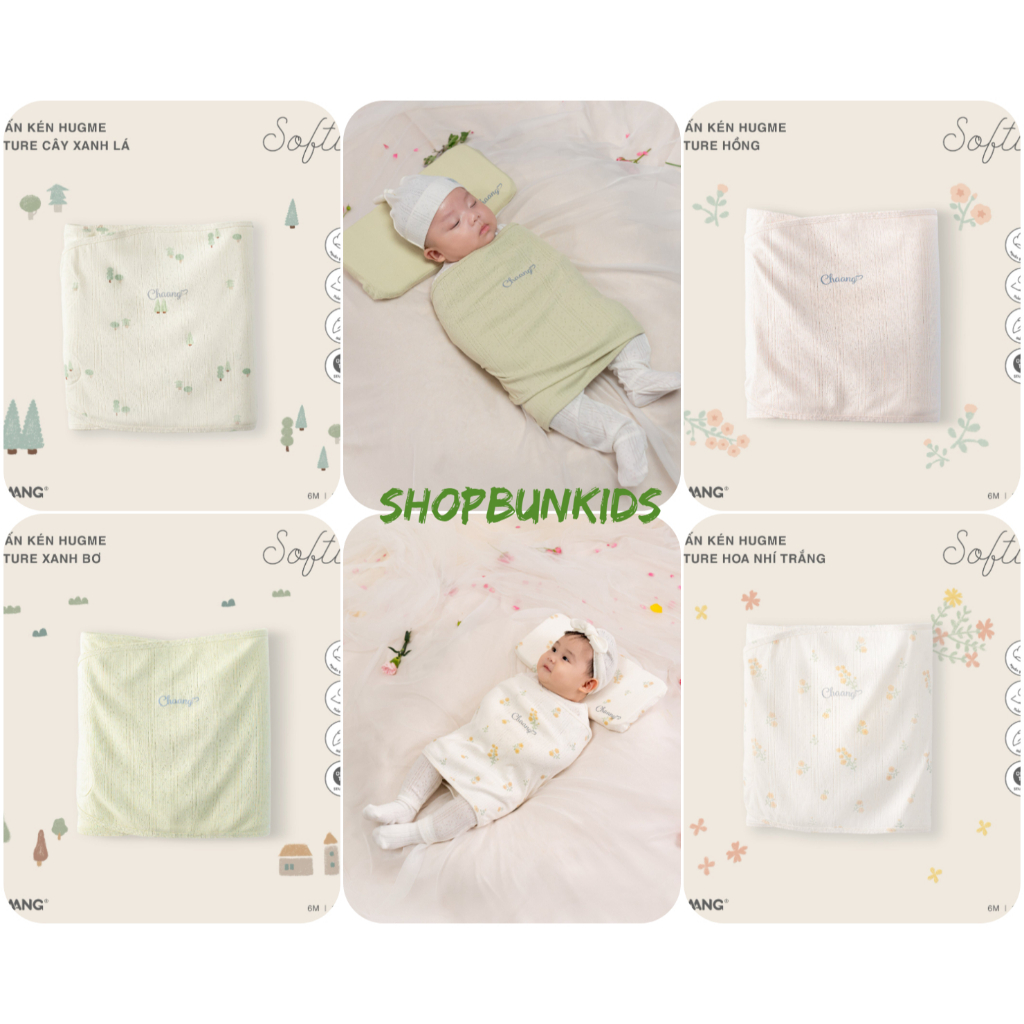 CHAANG Ủ kén sơ sinh chất cotton mỏng