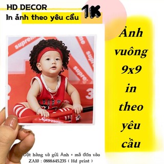 [ FreeShip ] In ảnh 9x9 ép plastic tràn viền theo yêu cầu, ảnh khổ vuông 9x9cm