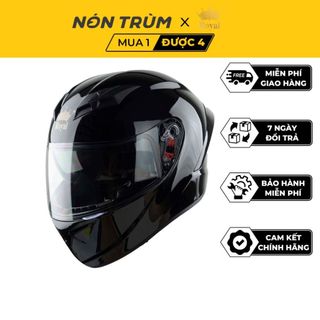 Mũ bảo hiểm fullface Royal M266 2 kính cho nam và nữ đi xe máy đi phượt chính hãng bảo hành 12 tháng