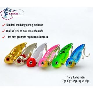 Mồi câu cá giả VIB Siêu Nhạy 8g, 10g, 12g, 14g chuyên câu cá lóc - Sanami Fishing