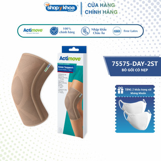 Bó gối dạng ống có nẹp đàn hồi actimove, màu da . nhập khẩu châu âu