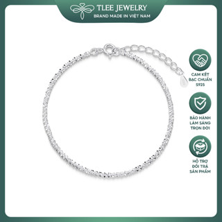 Lắc tay bạc nữ TLEE dây xù bắt sáng lấp lánh TLEE JEWELRY LT0100