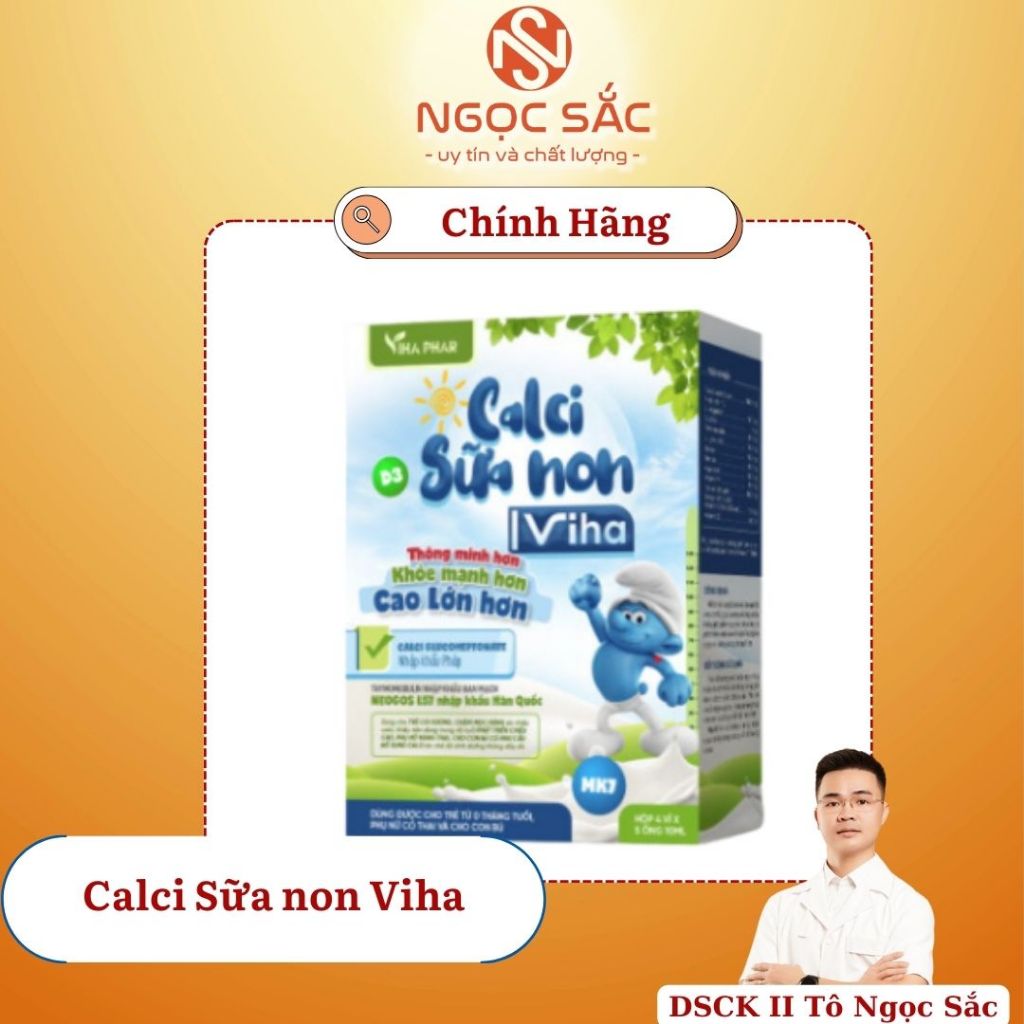 [Chính hãng] Calci Sữa Non Viha - Phát triển chiều cao, giúp xương chắc khoẻ- NHÀ THUỐC NGỌC SẮC