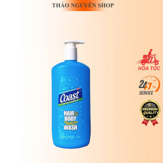 Sữa tắm gội Coast 946ml dành cho nam, sữa tắm Coast Mỹ 946ml
