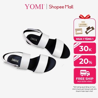 Giày sandal đế bệt cho nữ thiết kế quai ngang chắc chắn, êm chân - Yomi SY0596S