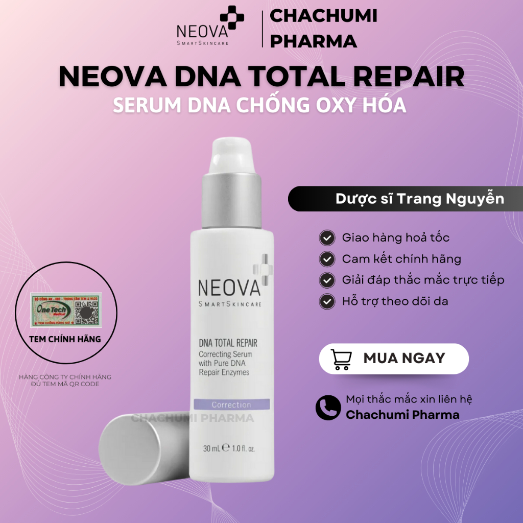 Neova DNA Total Repair - Serum sửa chữa DNA chống lão hóa, phục hồi, làm đều màu da