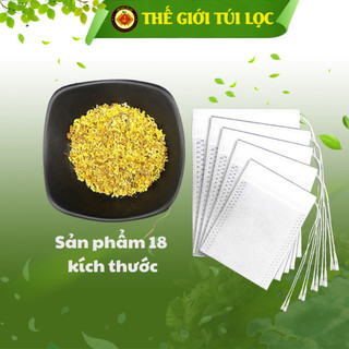 Túi lọc trà, cà phê, thảo dược PHUKIENTUILOC kiểm định ATTP, vải không dệt, CÓ DÂY RÚT -100 túi