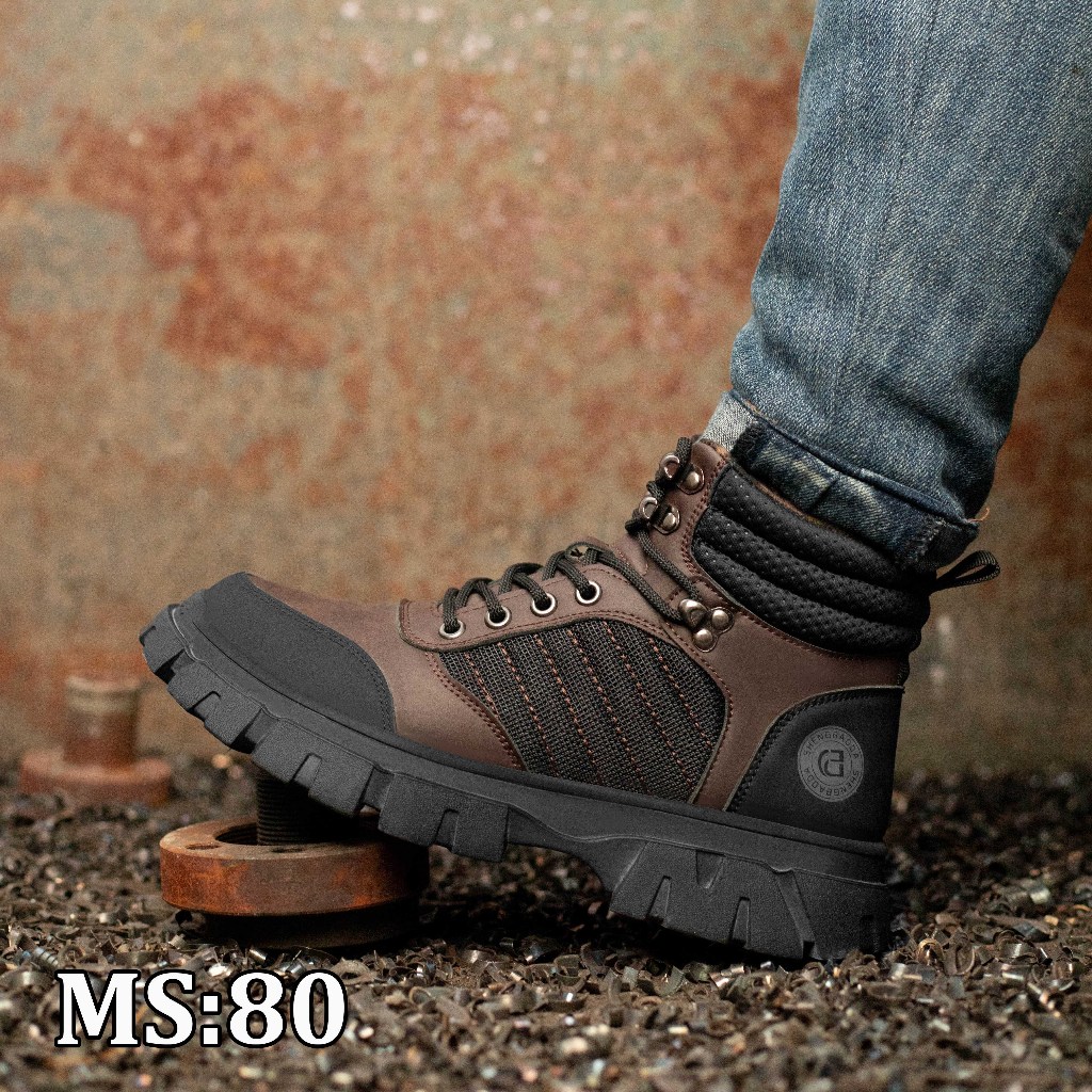 Giày bảo hộ DinGu cổ cao chống đinh, chống va đập, chống trơn trượt, chính hãng