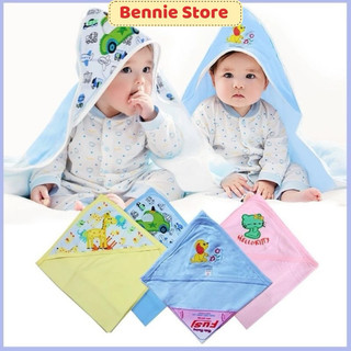 Chăn ủ có mũ cho bé (70x95cm), Quấn ủ kén chất liệu cotton Fusi Việt Nam