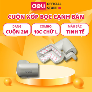 Cuộn xốp bọc cạnh bàn deli giữ an toàn cho bé hình chữ l/w dài 2m - dây cao su nẹp bịt góc cạnh bàn