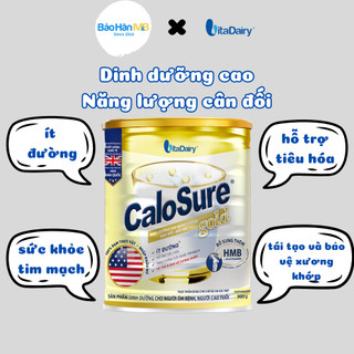 Sữa bột CaloSure Gold ít đường VitaDairy - Bồi bổ sức khỏe