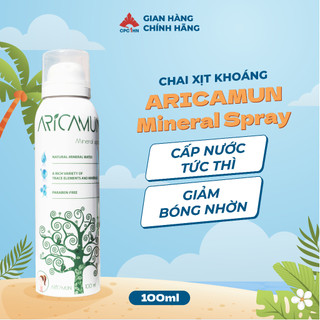 Xịt Khoáng dưỡng da, dịu da, cấp ẩm mịn màng kiểm dầu ARICAMUN Mineral Spray100ml