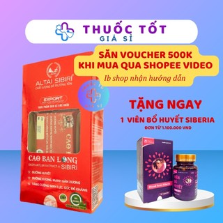 Cao Ban Long Sibiri 100g, bồi bổ cơ thể, tăng sức đề kháng, tăng cường sinh lý nam nữ, bổ trứng,tăng thụ thai