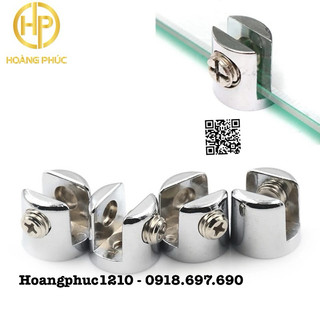 Bát U tròn bắt kính kệ - kính 10mm ( Hàng hợp kim )