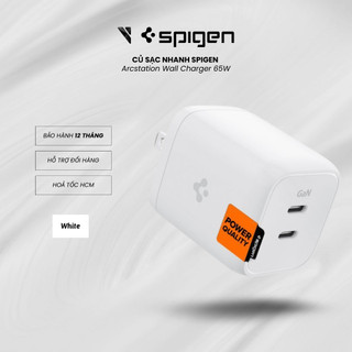 [Hoả Tốc HCM] Củ Sạc Nhanh 65W Spigen Arcstation Wall Charger Spigen Dành Cho Iphone, Samsung, Ipad
