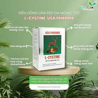 Viên uống L-CYSTINE USA đẹp da, hỗ trợ giảm rụng tóc, hỗ trợ giảm mờ nám tàn nhang