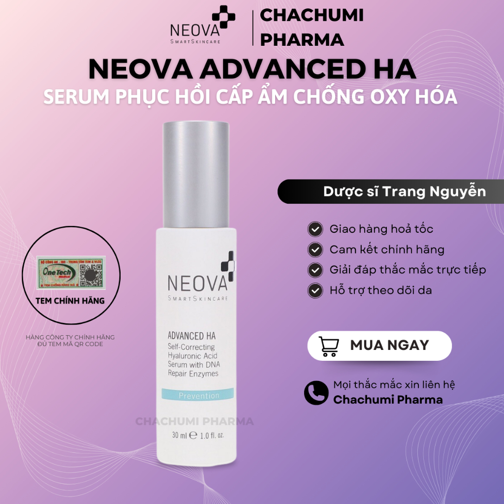 Neova Advanced HA - Serum Phục Hồi Cấp Ẩm Chống Oxy Hóa