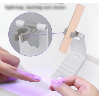 Đèn led uv hơ gel mini, đèn uv hơ móng cầm tay, đèn sấy móng mini- duv01