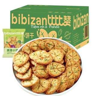 Hộp 1kg Bánh quy rau củ ăn kiêng BiBiZan(23-24gói)