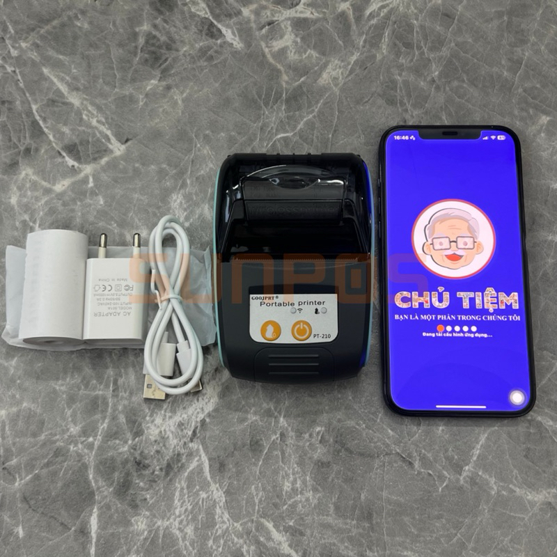 [MÁY IN BILL BLUETOOTH MINI] Tặng kèm phần mềm tính tiền miễn phí trọn đời.