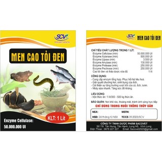 Men Cao Tỏi .đen dùng cho ếch lươn cá