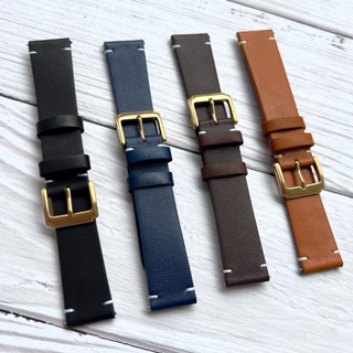 Dây Đồng Hồ Fossil, DW, Casio, Smartwatch Da Bò Mềm, Chốt Gắn Thông Minh Size Nam Nữ Tặng Kèm Hộp Gỗ