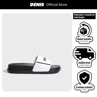 Dép quai ngang nam nữ DENIS chất liệu PVC êm nhẹ KA01 Màu trắng Cá Tính Mùa hè