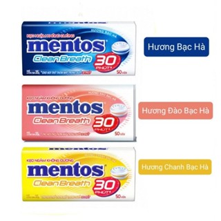 Combo 3 hộp thiếc Kẹo Ngậm Không Đường Mentos Clean Breath mix 3 vị (BH+CBH+ĐBH)