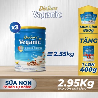 Sữa Hạt Tiểu Đường DiaSure Veganic (Mua 3 Tặng 1 Hộp 400G ) Cung Cấp Dinh Dưỡng Toàn Diện Cho Người Bị Tiểu Đường