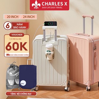 Vali kéo du lịch thời trang cao cấp Size 24/20 ABS Cao Cấp vali du lịch