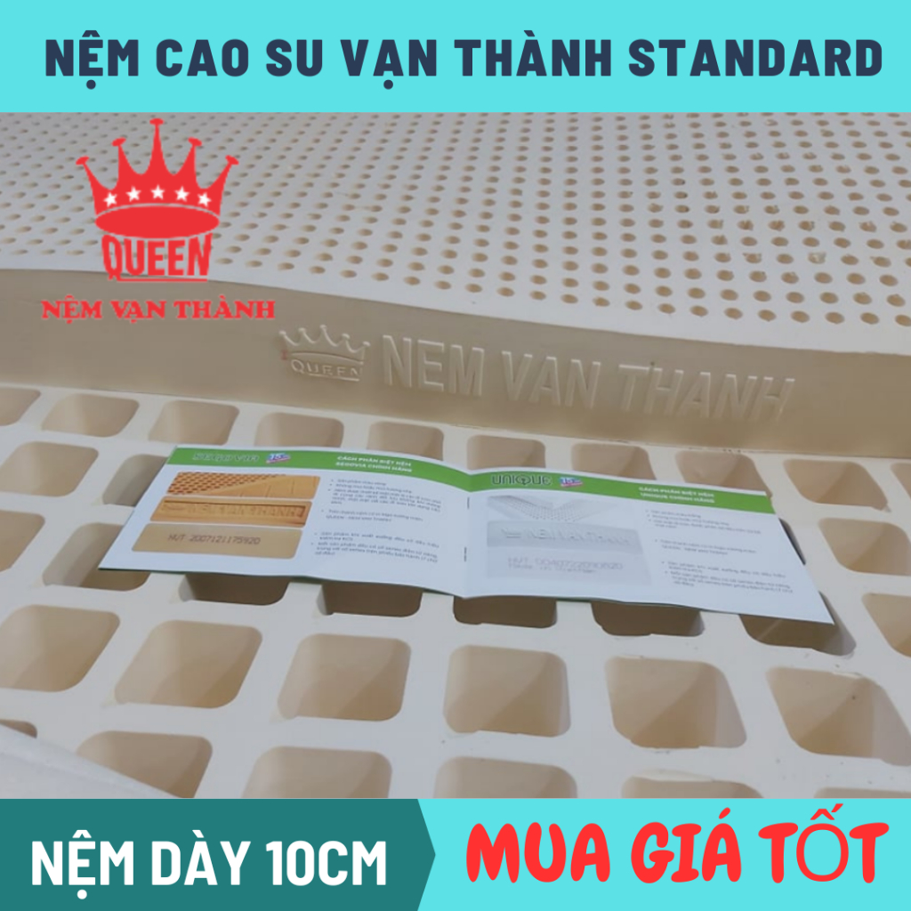 Nệm cao su Vạn Thành standard 10cm