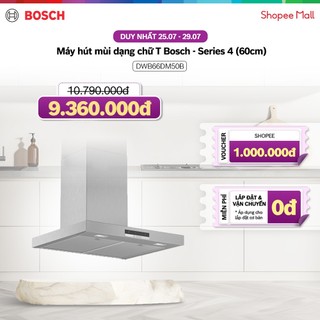 Máy hút mùi dạng chữ t bosch dwb66dm50b - series 4 - hàng chính hãng